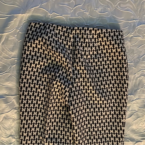 Talbots RSVP Jacquard Butterfly Ankle Pants Size 2 - Picture 5 of 12